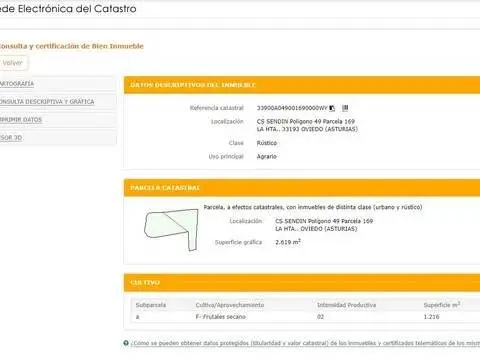 Terreno en San Claudio-Trubia-Las Caldas
