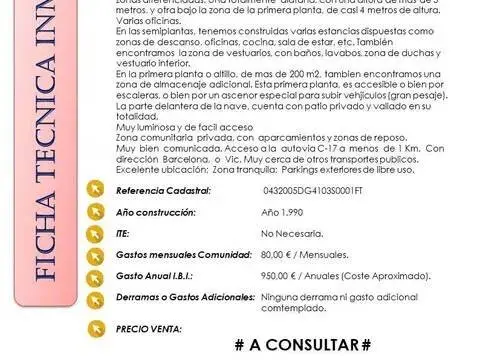 Nave industrial en La Garriga