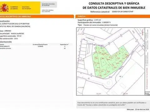 Garaje en calle de la Constitución