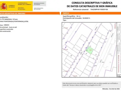 Terreno en calle Pto Manzanal 18