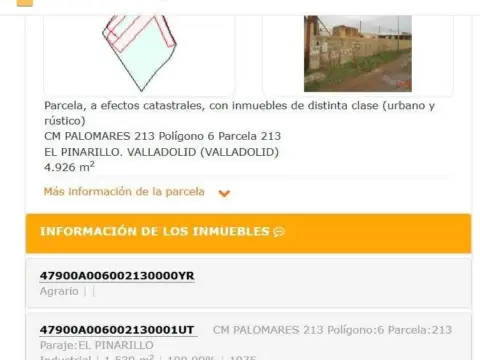 Terreno en Camino Palomares