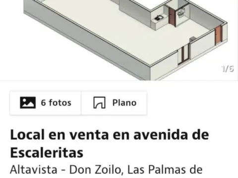 Local comercial en Avenida de las Escaleritas, 39