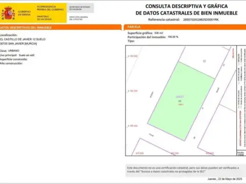 Terreno en Santiago de la Ribera
