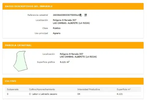 Finca rústica en Alberite