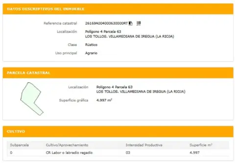 Finca rústica en Villamediana de Iregua