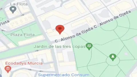 Garaje en calle de Alonso de Ojeda