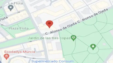 Garaje en calle de Alonso de Ojeda