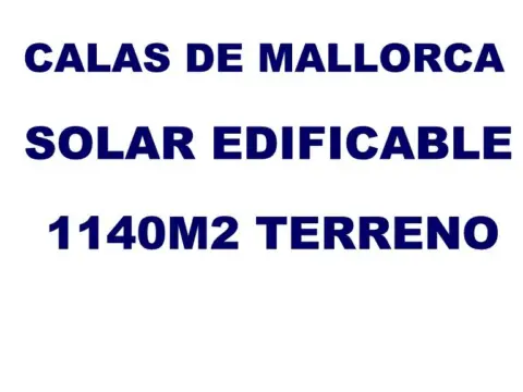 Terreno en Cales de Mallorca