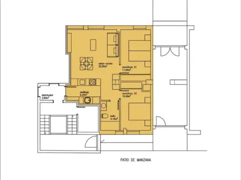 Apartamento en calle de Santa Clara