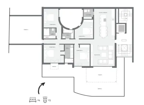 Apartamento en Costa de la Calma
