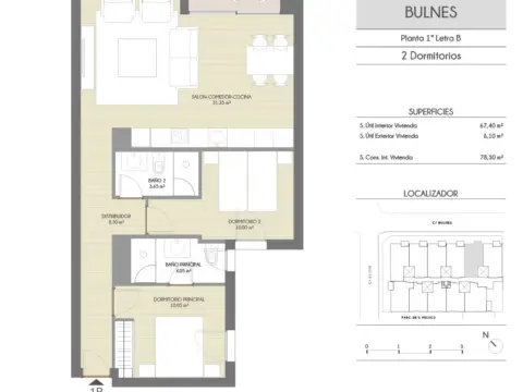 Piso en Carrer de Bulnes,  s/n