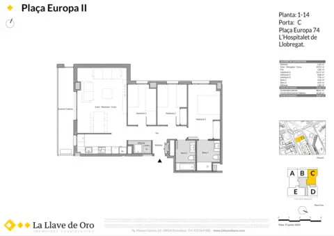 Piso en Plaça d'Europa, 74