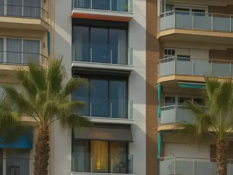 Promoción de seis pisos en primera línea de mar, en Pineda del Mar