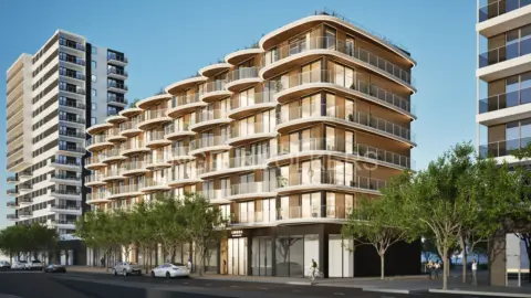 Impresionante promoción de pisos frente al mar en Mataró-El Rengle