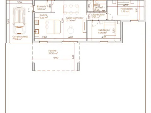 Chalet unifamiliar en Ronda de la Hueriavieja, 1