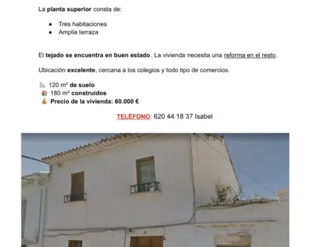 Casa adosada en calle del Humilladero, 14