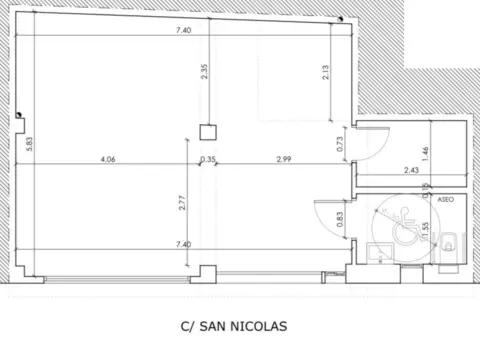 Local comercial en calle San Nicolás, 7