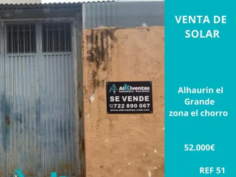 Terreno en calle El Chorro