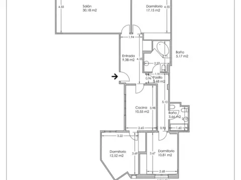 Piso en calle Foru Pasealekua (Paseo de los Fueros)