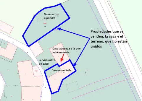 Casa adosada en Lugar de Gundisal