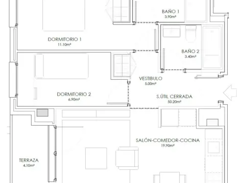 Piso en Bulevar de Castilla la Mancha, 4